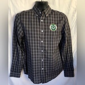COLORADO STATE UNIVERSITY MENS BUTTON DOWN SIZE S 34/36 NWT